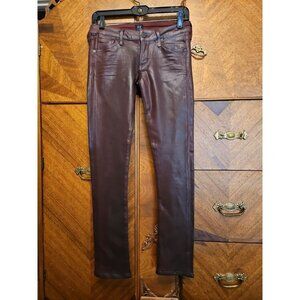 Citizens Of Humanity Brick Red Size 25 Cupro Blend Racer Skinny Jeans